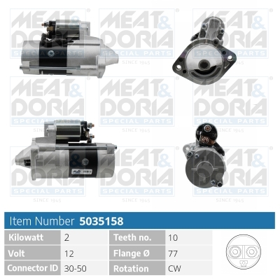 Motorino d'avviamento MEAT & DORIA 5035158