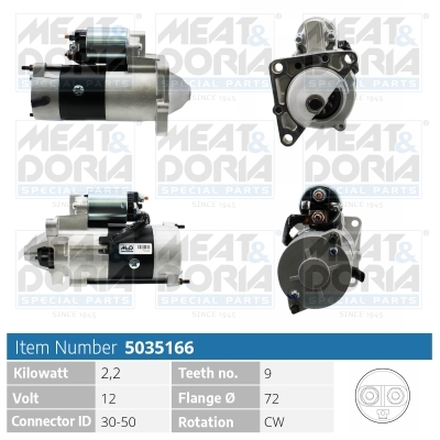 Motorino d'avviamento MEAT & DORIA 5035166