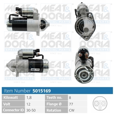 Motorino d'avviamento MEAT & DORIA 5015169