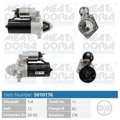 Motorino d'avviamento MEAT & DORIA 5010176