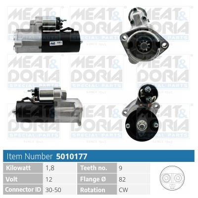 Motorino d'avviamento MEAT & DORIA 5010177
