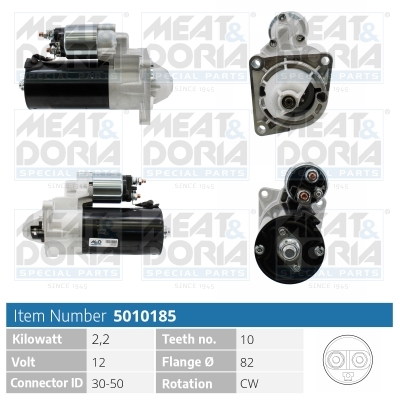 Motorino d'avviamento MEAT & DORIA 5010185