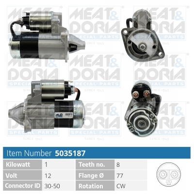 Motorino d'avviamento MEAT & DORIA 5035187