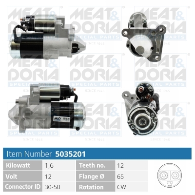 Motorino d'avviamento MEAT & DORIA 5035201