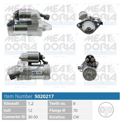 Motorino d'avviamento MEAT & DORIA 5020217