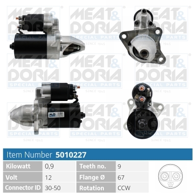 Motorino d'avviamento MEAT & DORIA 5010227