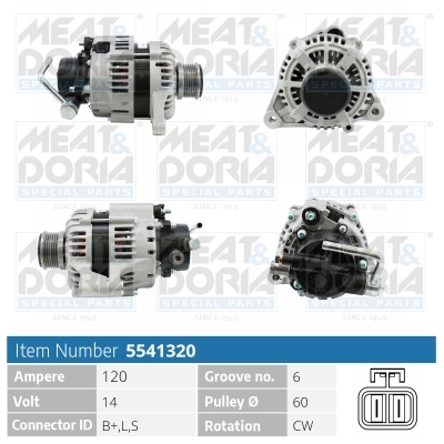 Alternatore MEAT & DORIA 5541320