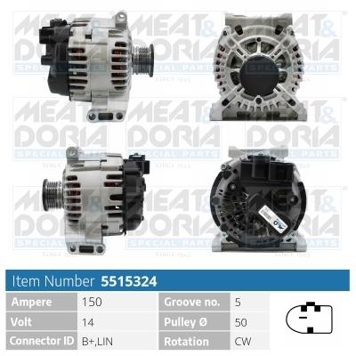 Alternatore MEAT & DORIA 5515324
