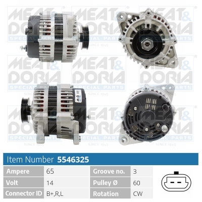 Alternatore MEAT & DORIA 5546325