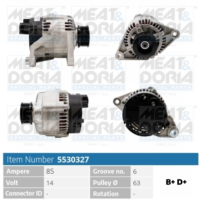 Alternatore MEAT & DORIA 5530327