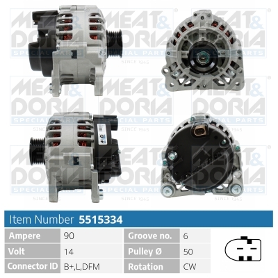 Alternatore MEAT & DORIA 5515334