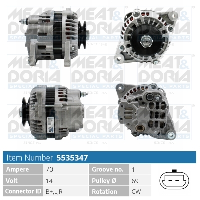 Alternatore MEAT & DORIA 5535347