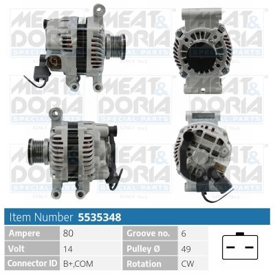 Alternatore MEAT & DORIA 5535348