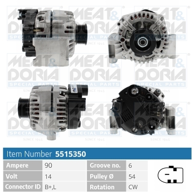 Alternatore MEAT & DORIA 5515350