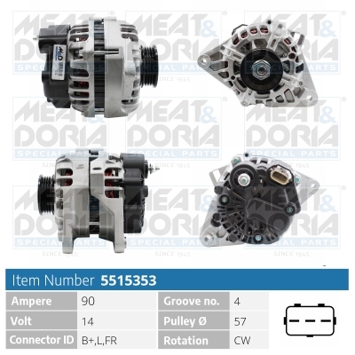 Alternatore MEAT & DORIA 5515353