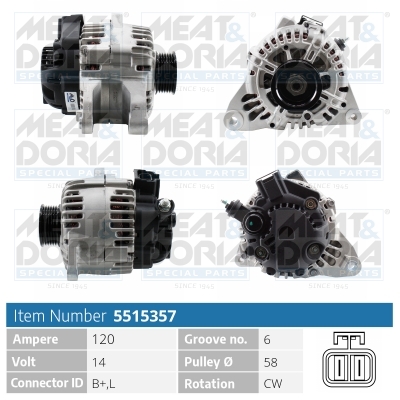 Alternatore MEAT & DORIA 5515357