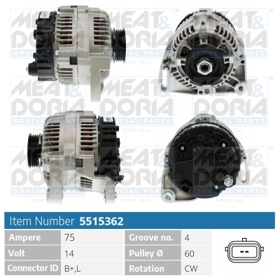 Alternatore MEAT & DORIA 5515362