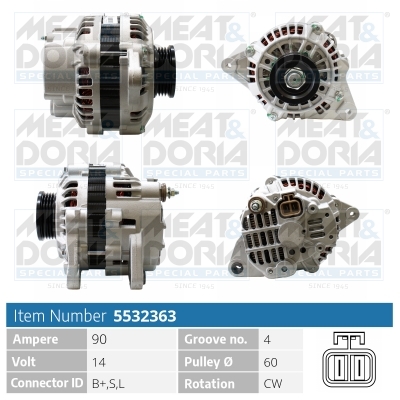 Alternatore MEAT & DORIA 5532363
