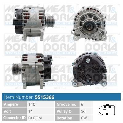 Alternatore MEAT & DORIA 5515366