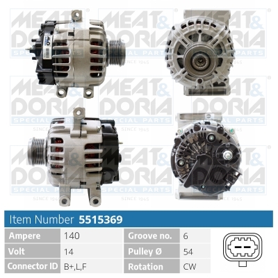 Alternatore MEAT & DORIA 5515369