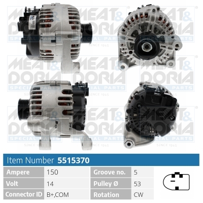 Alternatore MEAT & DORIA 5515370