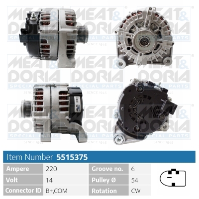 Alternatore MEAT & DORIA 5515375