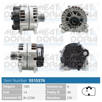 Alternatore MEAT & DORIA 5515376