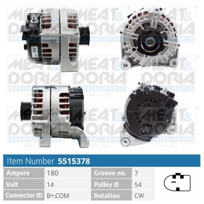 Alternatore MEAT & DORIA 5515378