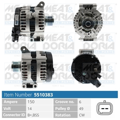 Alternatore MEAT & DORIA 5510383