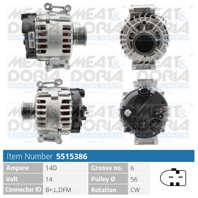 Alternatore MEAT & DORIA 5515386