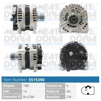 Alternatore MEAT & DORIA 5515390