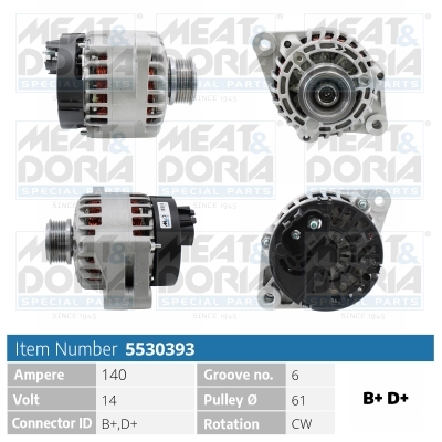Alternatore MEAT & DORIA 5530393