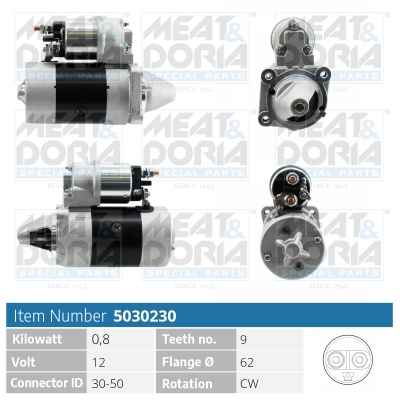 Motorino d'avviamento MEAT & DORIA 5030230