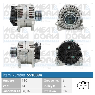 Alternatore MEAT & DORIA 5510394