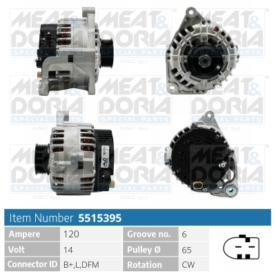 Alternatore MEAT & DORIA 5515395