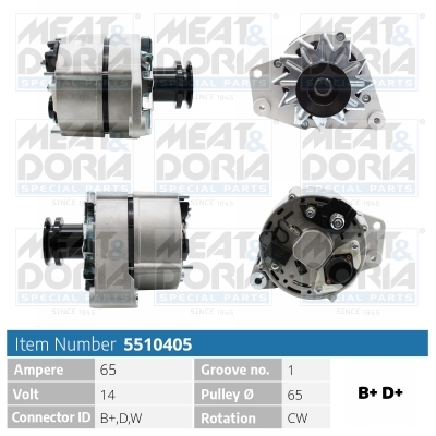 Alternatore MEAT & DORIA 5510405