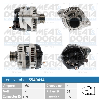 Alternatore MEAT & DORIA 5540414