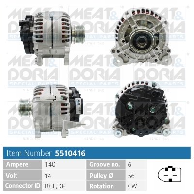 Alternatore MEAT & DORIA 5510416