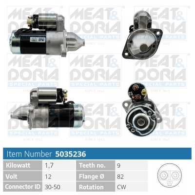 Motorino d'avviamento MEAT & DORIA 5035236