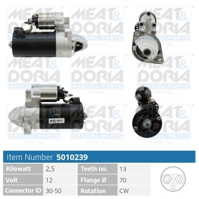 Motorino d'avviamento MEAT & DORIA 5010239