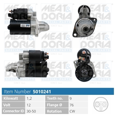 Motorino d'avviamento MEAT & DORIA 5010241