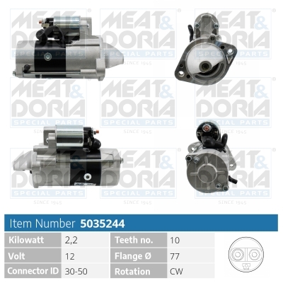 Motorino d'avviamento MEAT & DORIA 5035244