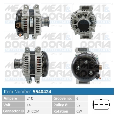 Alternatore MEAT & DORIA 5540424
