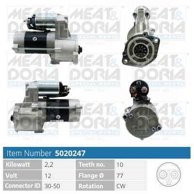 Motorino d'avviamento MEAT & DORIA 5020247