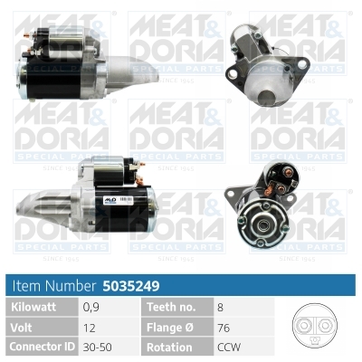 Motorino d'avviamento MEAT & DORIA 5035249