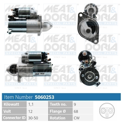 Motorino d'avviamento MEAT & DORIA 5060253