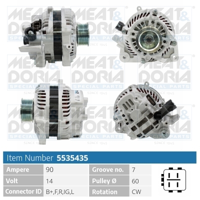 Alternatore MEAT & DORIA 5535435