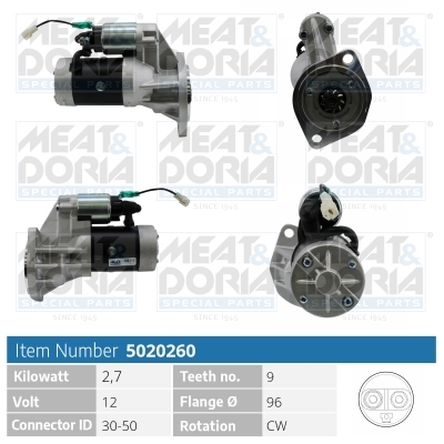 Motorino d'avviamento MEAT & DORIA 5020260