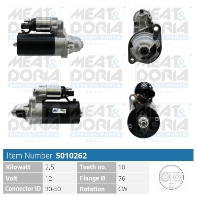 Motorino d'avviamento MEAT & DORIA 5010262