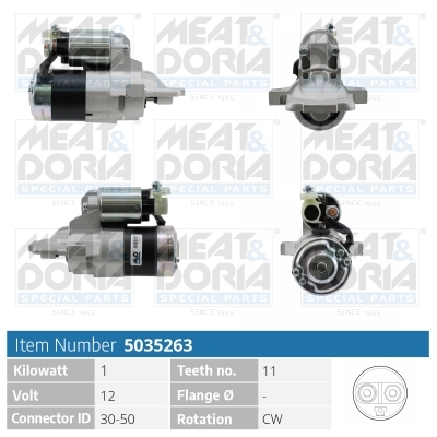 Motorino d'avviamento MEAT & DORIA 5035263